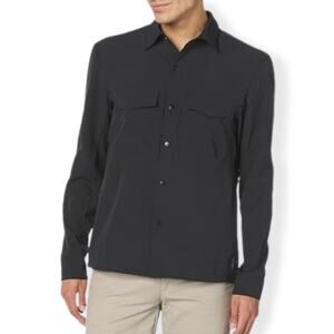 VINTAGE 1946 Collared Shirt Button Down Long Sleeve Chest Pockets Green M S NWT